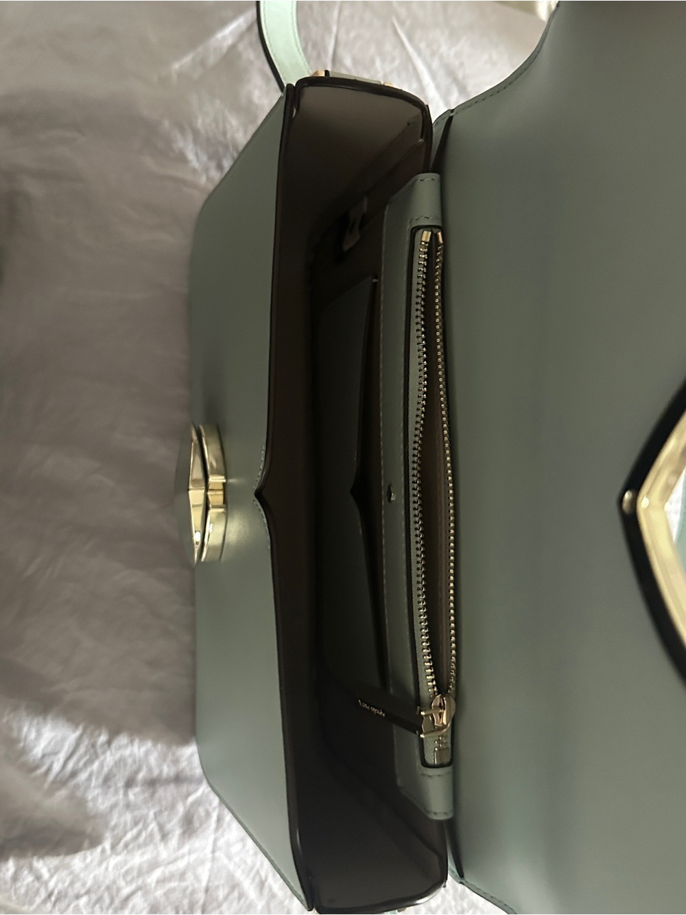 Kate Spade Nicola Twistlock crossbody in mint - Picture 9 of 11